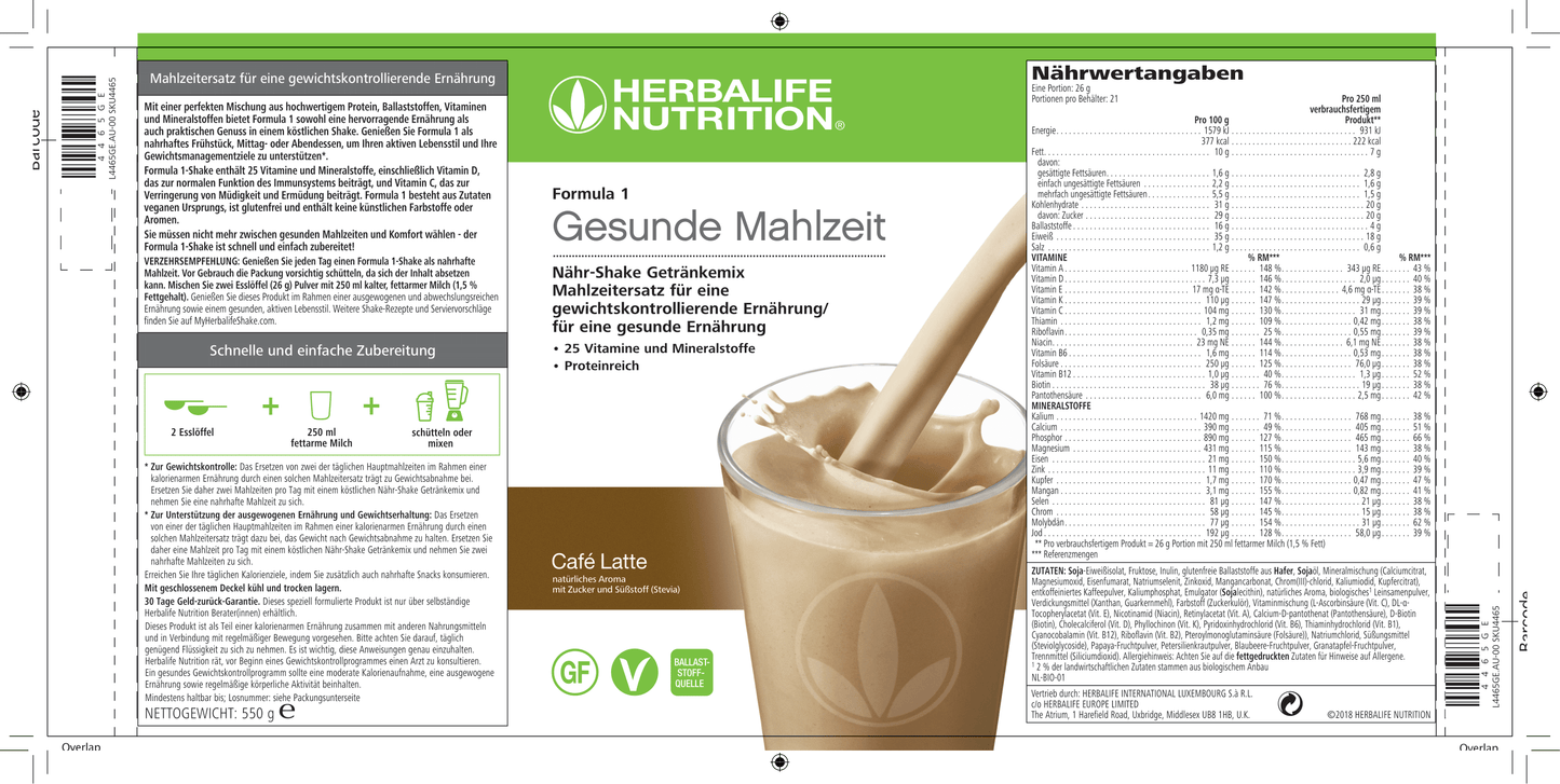 Formula 1-Shake Gesunde Mahlzeit 550 g