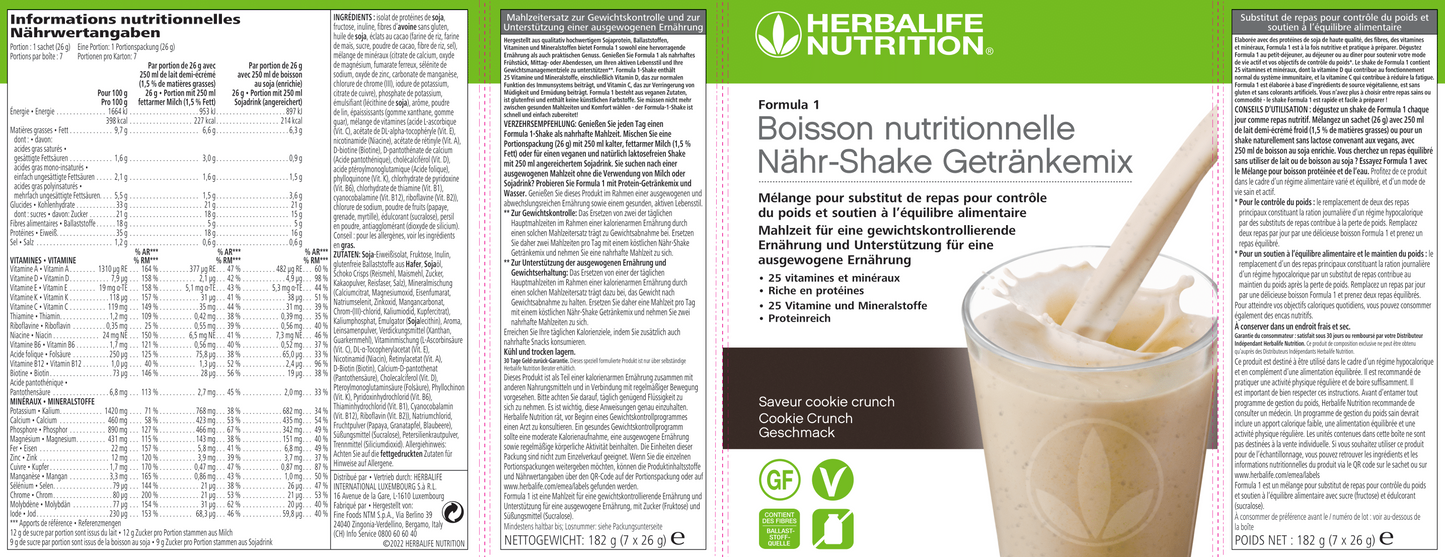 Formula 1-Shake Portionspackungen 7 x 26g
