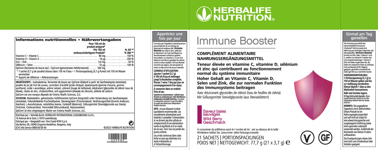 Immune Booster, 21 Portionspackungen Wild Berry 21 Portionen