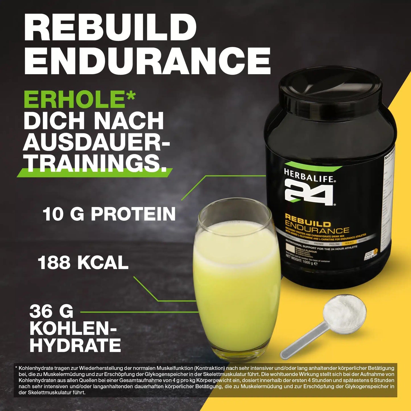 H24 Rebuild Endurance Vanille 1000 g