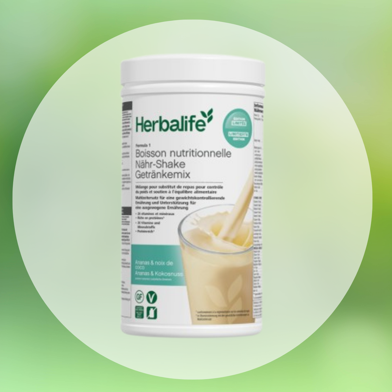 Formula 1-Shake Ananas & Kokosnuss 550 g Saisonale Edition