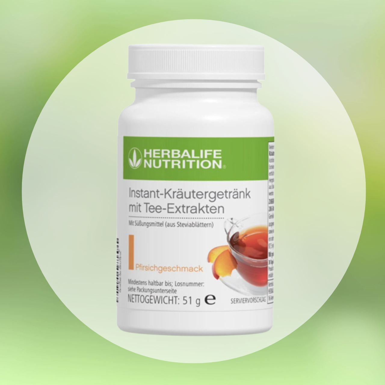 Instant-Kräutergetränk mit Tee-Extrakten